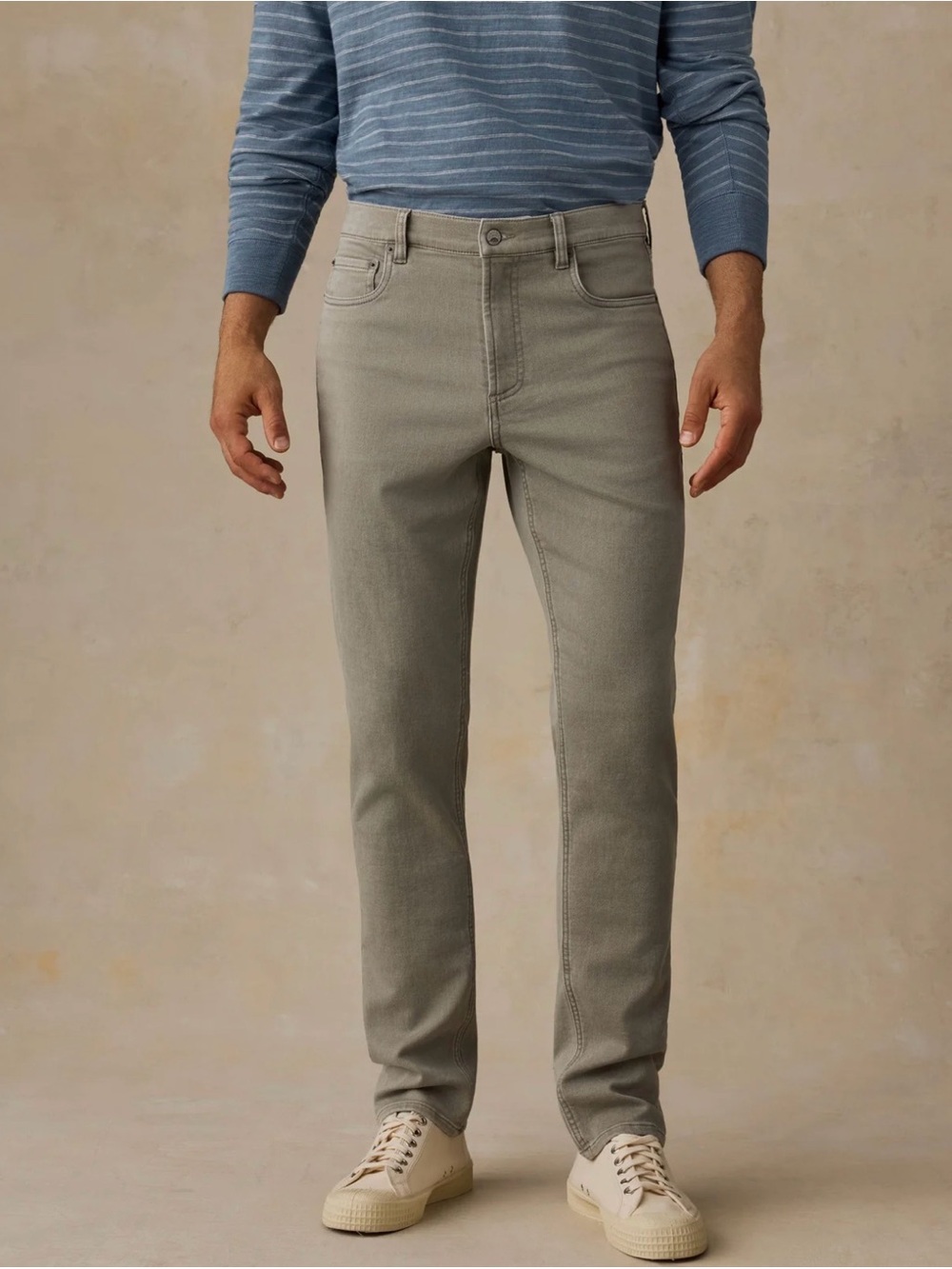 Faherty Stretch Terry 5-Pocket Pant Coastal Sage Size 35